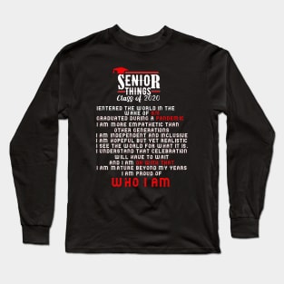 senior thing 2020 class of 2020 graduation gift Long Sleeve T-Shirt